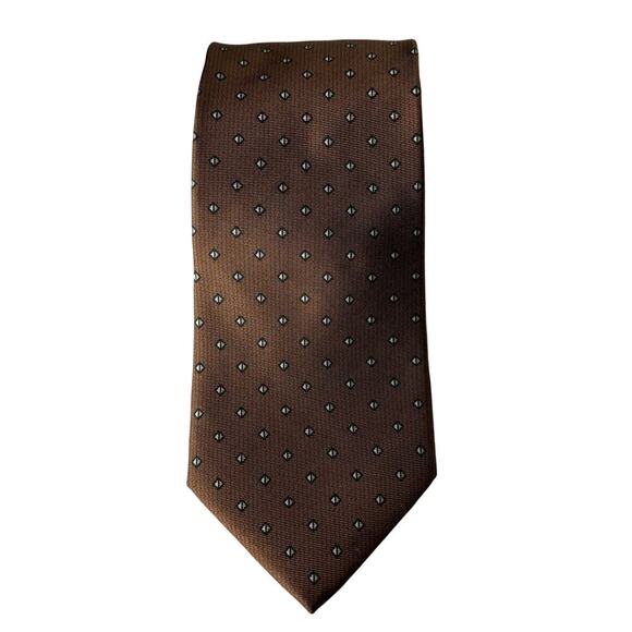 Pierre Balmain Paris Silk Tie Brown - Picture 1 of 2